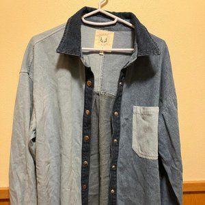 Fantastic Fawn Distressed Vintage Denim Jacket